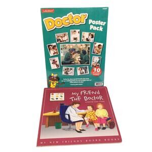 Doctor Poster Pack and My Friend the Doctor Board Book Early Childhood Bundle